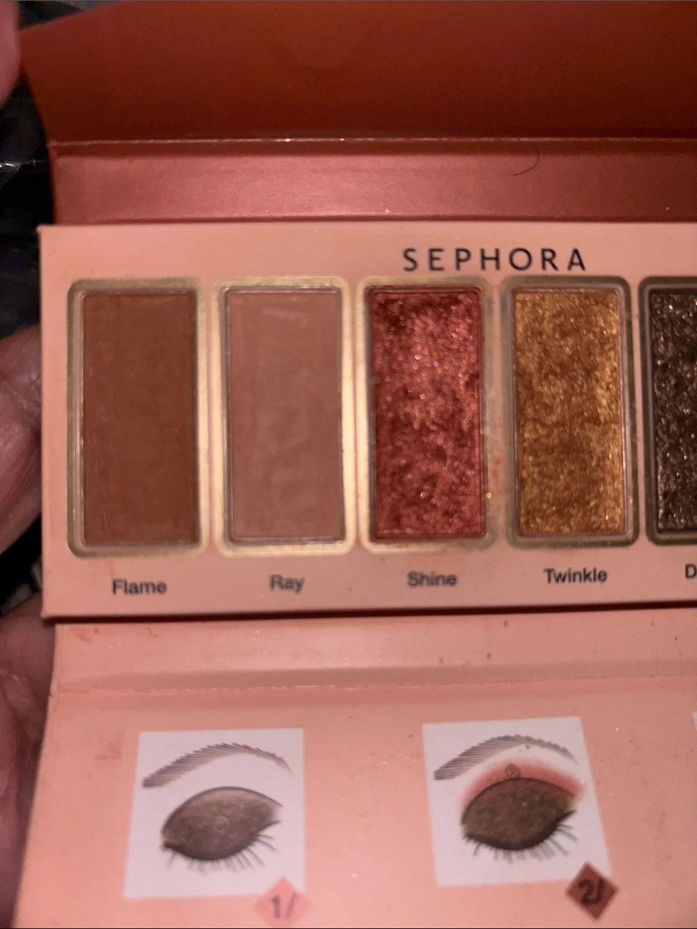 Sephora Six-Shade Eyeshadow Palette — Copper, Gold & Taupe Neutrals